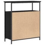 vidaXL Nástenná skriňa Čierny dub 69,5x34x90 cm Drevotrieska – Obrázok 8