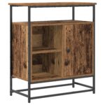 vidaXL Servírovacia skriňa Staré drevo 69 x 35 x 80 cm – Obrázok 2