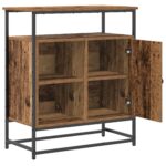 vidaXL Servírovacia skriňa Staré drevo 69 x 35 x 80 cm – Obrázok 5