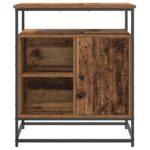 vidaXL Servírovacia skriňa Staré drevo 69 x 35 x 80 cm – Obrázok 6