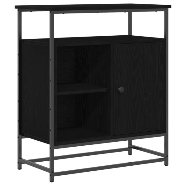 862981_2.jpg vidaXL Komoda Čierny Dub 69x35x80 cm Zložené Drevo a Oceľ – Obrázok 2