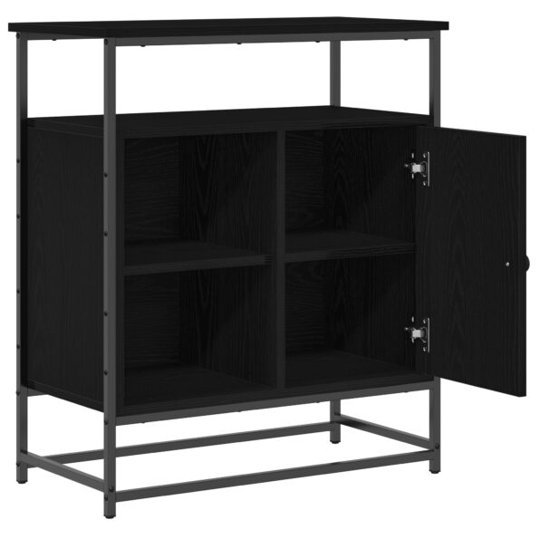 862981_5.jpg vidaXL Komoda Čierny Dub 69x35x80 cm Zložené Drevo a Oceľ – Obrázok 5