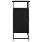 vidaXL Komoda Čierny Dub 69x35x80 cm Zložené Drevo a Oceľ – Obrázok 7