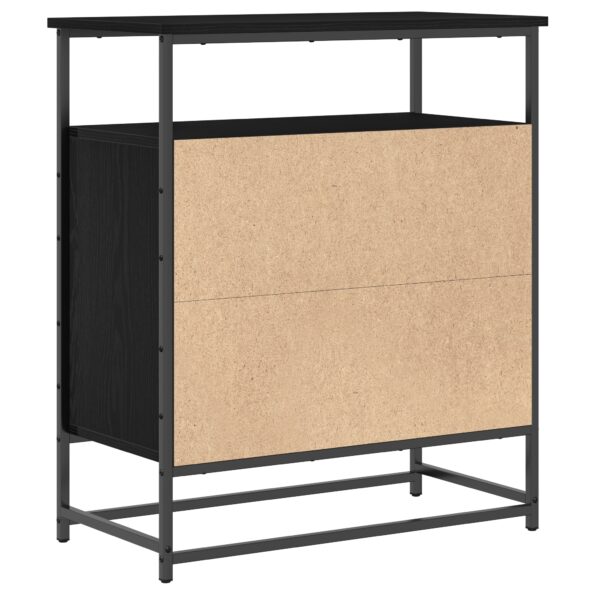 862981_8.jpg vidaXL Komoda Čierny Dub 69x35x80 cm Zložené Drevo a Oceľ – Obrázok 8