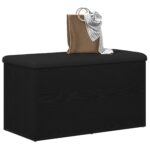 vidaXL Úložná lavička Čierny dub 82 x 42 x 45 cm Kompozitné drevo – Obrázok 3