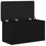 vidaXL Úložná lavička Čierny dub 82 x 42 x 45 cm Kompozitné drevo – Obrázok 5