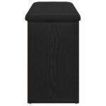 vidaXL Úložná lavica Čierny dub 100x30x48 cm Kompozitné drevo – Obrázok 6