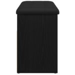 vidaXL Lavička na topánky Čierna 80 x 30 x 45 cm Kompozitné drevo – Obrázok 7