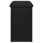 vidaXL Úložná lavička Čierna Dub 60x30x48 cm Syntetické drevo – Obrázok 7