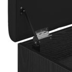 vidaXL Úložná lavička Čierna Dub 60x30x48 cm Syntetické drevo – Obrázok 9