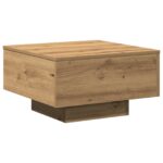 vidaXL Konferenčný stolík Remeselný dub 55 x 55 x 31 cm – Obrázok 2