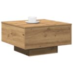 vidaXL Konferenčný stolík Remeselný dub 55 x 55 x 31 cm – Obrázok 3