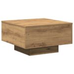 vidaXL Konferenčný stolík Remeselný dub 55 x 55 x 31 cm – Obrázok 5