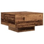 vidaXL Konferenčný stolík Staré drevo 55 x 55 x 31 cm Kompozitné drevo – Obrázok 5