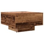 vidaXL Konferenčný stolík Staré drevo 55 x 55 x 31 cm Kompozitné drevo – Obrázok 8