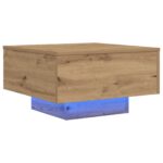 vidaXL Konferenčný stolík Remeselný dub 55 x 55 x 31 cm – Obrázok 2