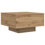 vidaXL Konferenčný stolík Remeselný dub 55 x 55 x 31 cm – Obrázok 5