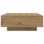 vidaXL Konferenčný stolík s LED svetlami, Artisan dub, 80x80x31 cm – Obrázok 7