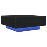 vidaXL Konferenčný stolík Čierny dub 80 x 80 x 31 cm Kompozitné drevo – Obrázok 2
