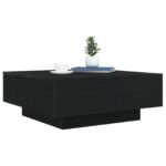 vidaXL Konferenčný stolík Čierny dub 80 x 80 x 31 cm Kompozitné drevo – Obrázok 3