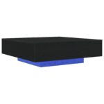 vidaXL Konferenčný stolík Čierny dub 100 x 100 x 31 cm – Obrázok 2