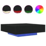 vidaXL Konferenčný stolík Čierny dub 100 x 100 x 31 cm – Obrázok 4