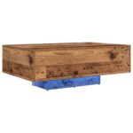 vidaXL Konferenčný stolík Staré drevo 85 x 55 x 31 cm Kompozitné drevo – Obrázok 2
