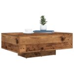 vidaXL Konferenčný stolík Staré drevo 85 x 55 x 31 cm Kompozitné drevo – Obrázok 3
