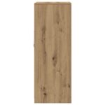 vidaXL Komoda s LED svetlami Zručný dub 60,5x37x100 cm – Obrázok 7