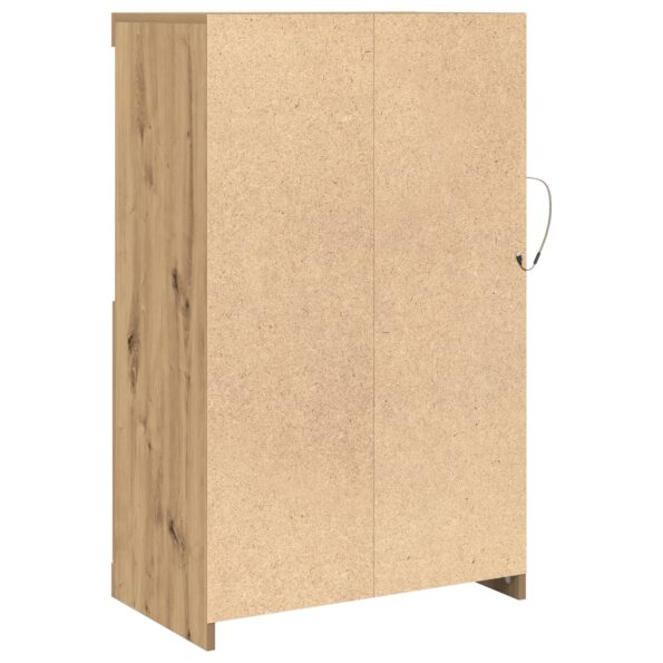 vidaXL Komoda s LED svetlami Zručný dub 60,5x37x100 cm – Obrázok 8