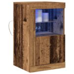 vidaXL LED komoda Staré drevo 41 x 37 x 67 cm Kompozitné drevo – Obrázok 3