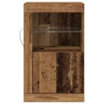 vidaXL LED komoda Staré drevo 41 x 37 x 67 cm Kompozitné drevo – Obrázok 5
