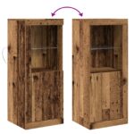 vidaXL Komoda s LED osvetlením Staré drevo 41x37x100 cm – Obrázok 12