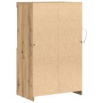 vidaXL Komoda s LED svetlami, artisanalý dub, 60x37x100 cm – Obrázok 8