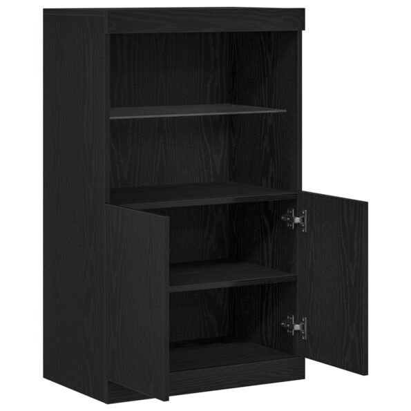 863035_5.jpg vidaXL Komoda s LED svetlami Čierny dub 60x37x100 cm – Obrázok 5