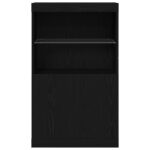 vidaXL Komoda s LED svetlami Čierny dub 60x37x100 cm – Obrázok 6