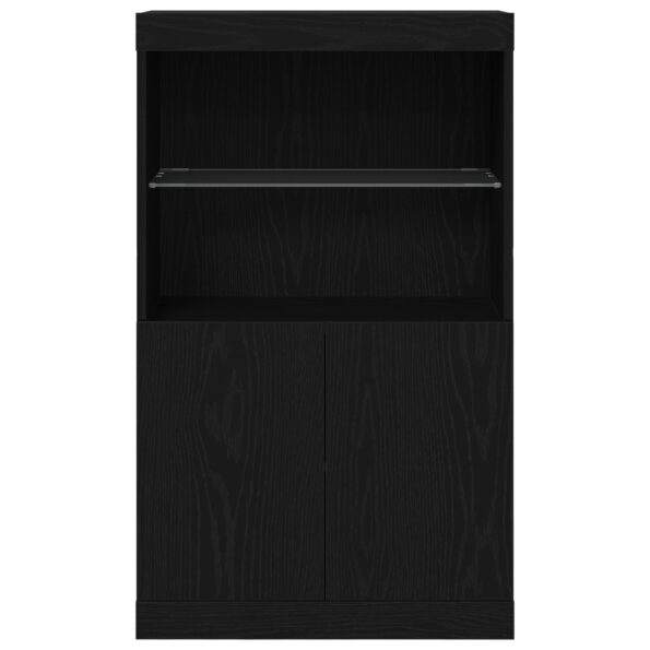 863035_6.jpg vidaXL Komoda s LED svetlami Čierny dub 60x37x100 cm – Obrázok 6