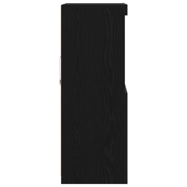 863035_7.jpg vidaXL Komoda s LED svetlami Čierny dub 60x37x100 cm – Obrázok 7