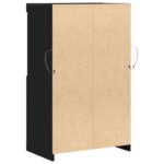 vidaXL Komoda s LED svetlami Čierny dub 60x37x100 cm – Obrázok 8