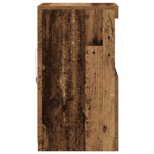 vidaXL Komoda s LED osvetlením Staré drevo 41x37x67 cm – Obrázok 7