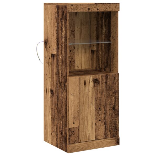 863039_2.jpg vidaXL Komoda s LED osvetlením, staré drevo 41x37x100 cm – Obrázok 2