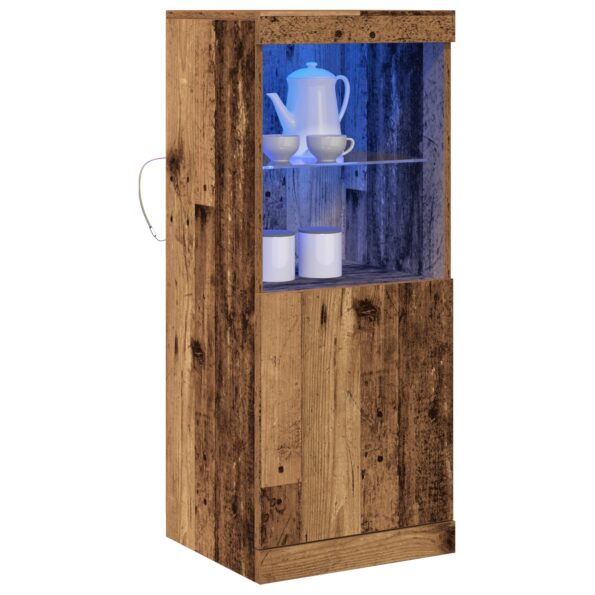 863039_3.jpg vidaXL Komoda s LED osvetlením, staré drevo 41x37x100 cm – Obrázok 3