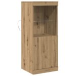 vidaXL LED komoda Remeselný dub 41 x 37 x 100 cm Kompozitné drevo – Obrázok 2