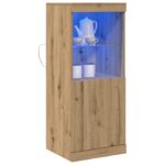 vidaXL LED komoda Remeselný dub 41 x 37 x 100 cm Kompozitné drevo – Obrázok 3