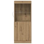 vidaXL LED komoda Remeselný dub 41 x 37 x 100 cm Kompozitné drevo – Obrázok 5