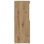 vidaXL LED komoda Remeselný dub 41 x 37 x 100 cm Kompozitné drevo – Obrázok 7
