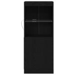 vidaXL Komoda s LED svetlami Čierny dub 41x37x100 cm – Obrázok 5