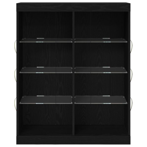 863050_5.jpg vidaXL Komoda s LED osvetlením čierny dub 41x37x100 cm – Obrázok 5