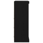 vidaXL Komoda s LED osvetlením čierny dub 41x37x100 cm – Obrázok 6