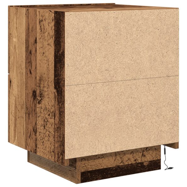 863058_10.jpg vidaXL Nočné stolíky s LED svetlami 2 ks Staré drevo 45x40x55 cm – Obrázok 10